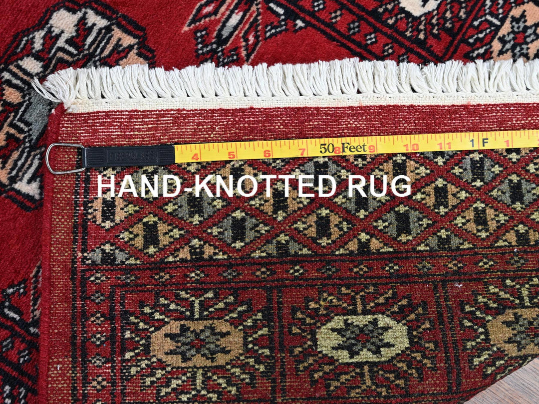 2'2" x 5'10" New Hand Knotted Red Wool Runner Oriental Rug - MOA1021294