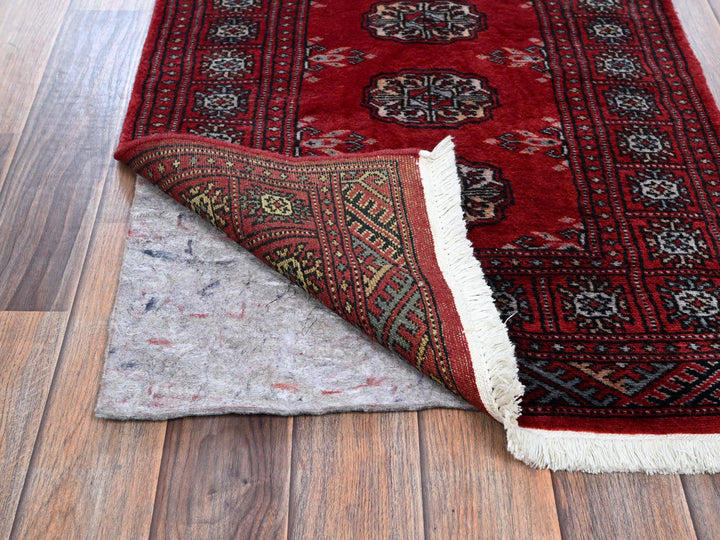 2'0" x 6'0" New Hand Knotted Red Wool Runner Oriental Rug - MOA1021295