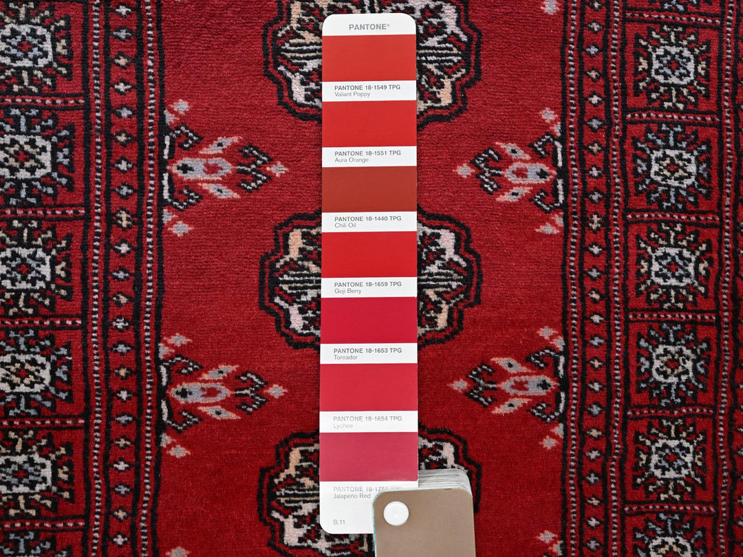 2'0" x 6'0" New Hand Knotted Red Wool Runner Oriental Rug - MOA1021295