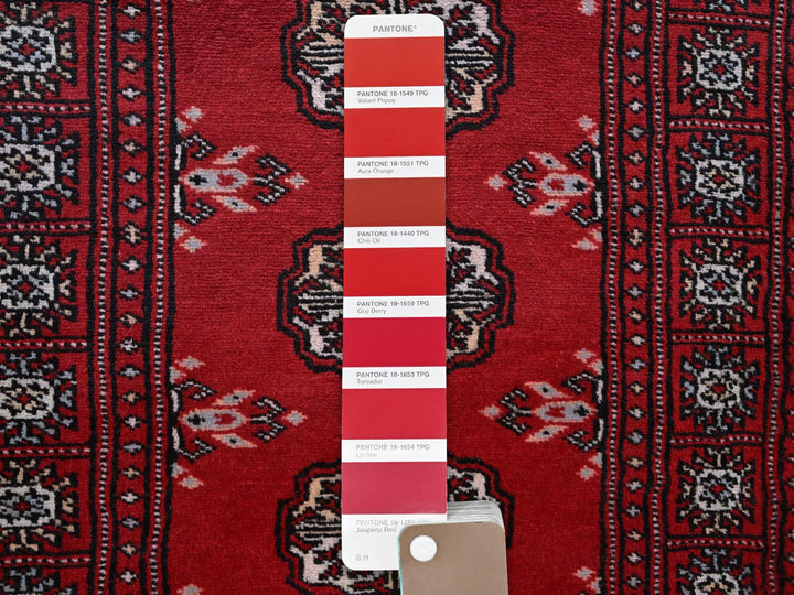 2'0" x 6'0" New Hand Knotted Red Wool Runner Oriental Rug - MOA1021295