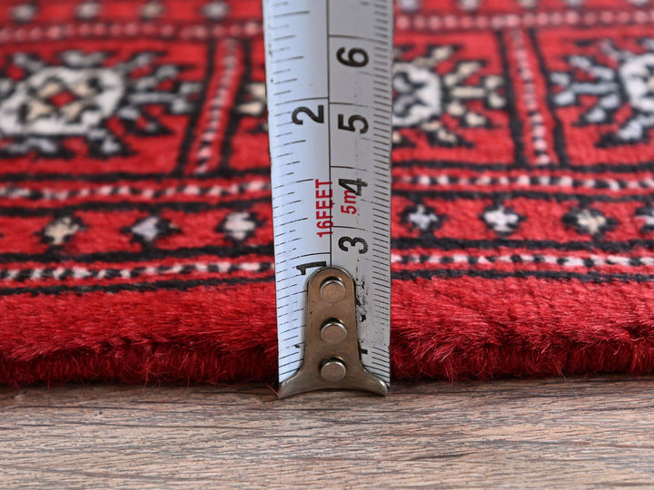 2'0" x 6'0" New Hand Knotted Red Wool Runner Oriental Rug - MOA1021295