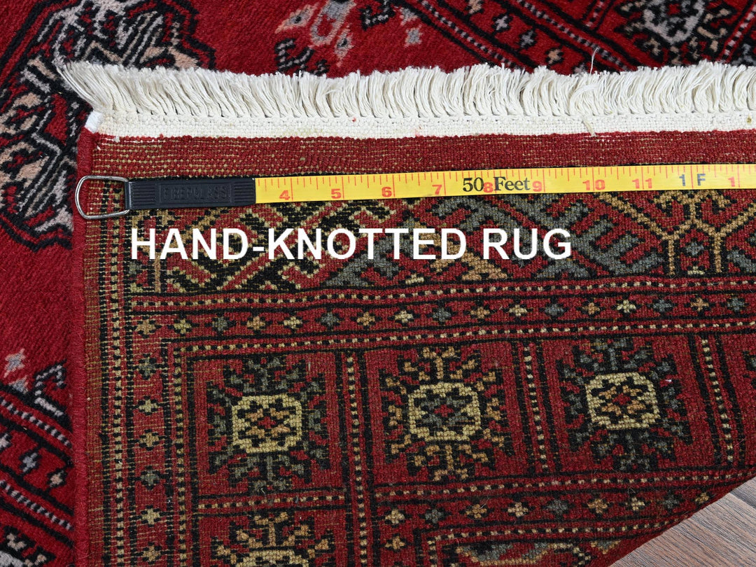 2'0" x 6'0" New Hand Knotted Red Wool Runner Oriental Rug - MOA1021295