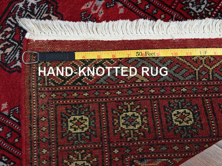 2'0" x 6'0" New Hand Knotted Red Wool Runner Oriental Rug - MOA1021295