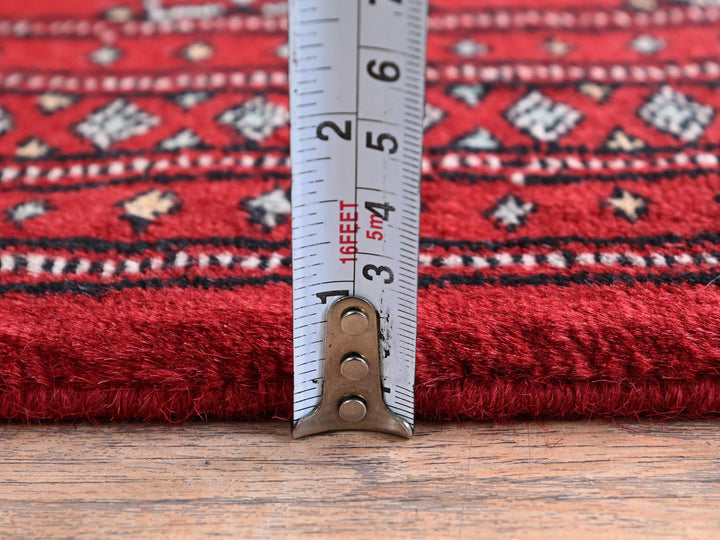 2'2" x 5'8" New Hand Knotted Red Wool Runner Oriental Rug - MOA1021296