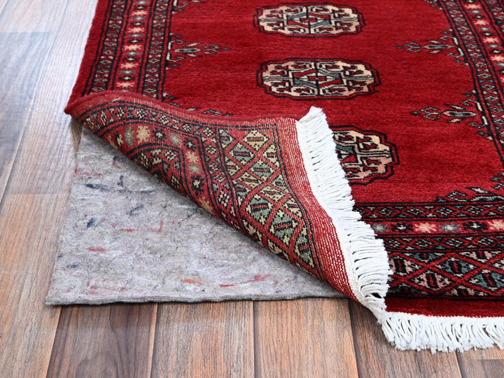 2'2" x 6'0" New Hand Knotted Red Wool Runner Oriental Rug - MOA1021297