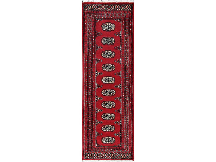 2'0" x 6'2" New Hand Knotted Red Wool Runner Oriental Rug - MOA1021298