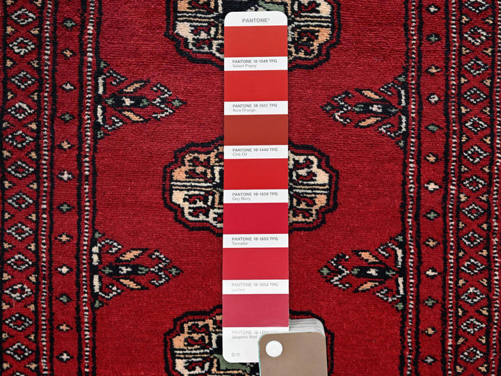 2'0" x 6'2" New Hand Knotted Red Wool Runner Oriental Rug - MOA1021298