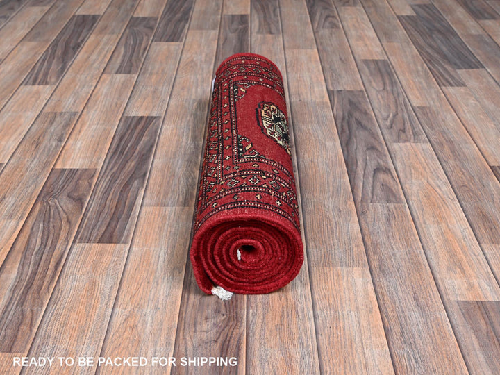 2'0" x 6'2" New Hand Knotted Red Wool Runner Oriental Rug - MOA1021298