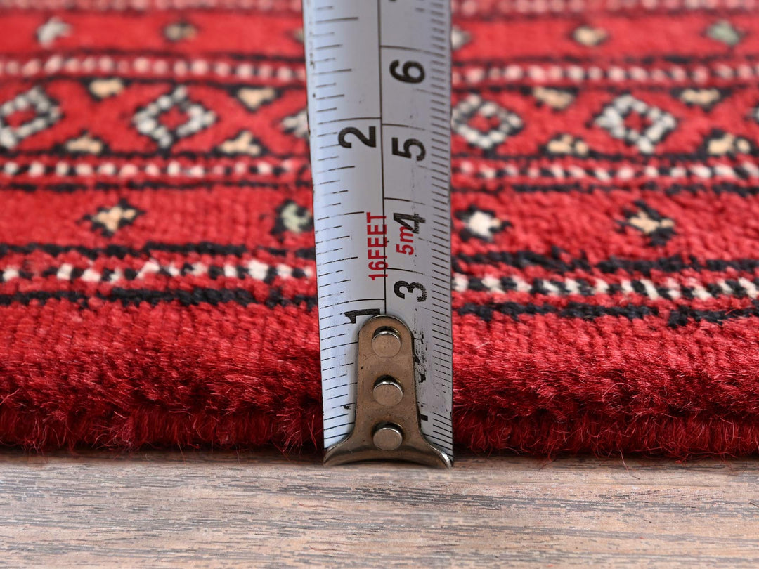 2'0" x 6'2" New Hand Knotted Red Wool Runner Oriental Rug - MOA1021298