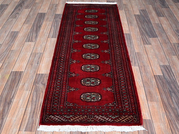 2'0" x 5'6" New Hand Knotted Red Wool Runner Oriental Rug - MOA1021299