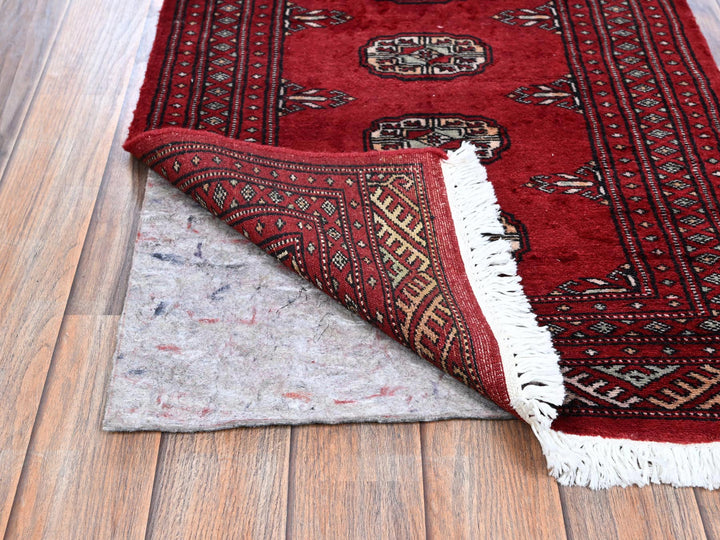 2'0" x 5'6" New Hand Knotted Red Wool Runner Oriental Rug - MOA1021299