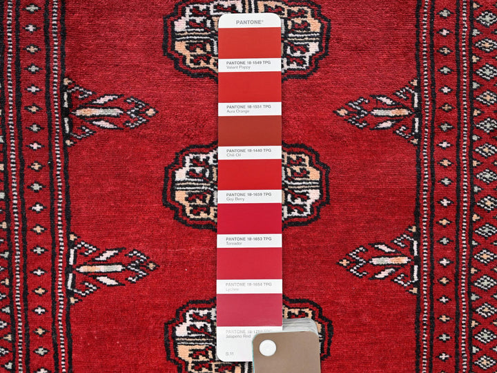 2'0" x 5'6" New Hand Knotted Red Wool Runner Oriental Rug - MOA1021299