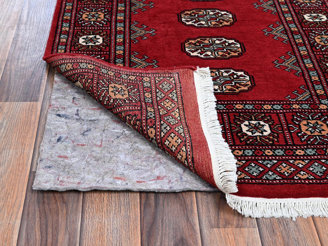 2'6" x 8'0" New Hand Knotted Red Wool Runner Oriental Rug - MOA1021304