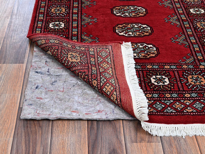 2'6" x 8'0" New Hand Knotted Red Wool Runner Oriental Rug - MOA1021304