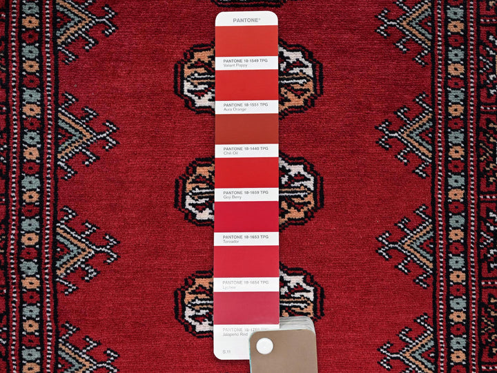 2'6" x 8'0" New Hand Knotted Red Wool Runner Oriental Rug - MOA1021304