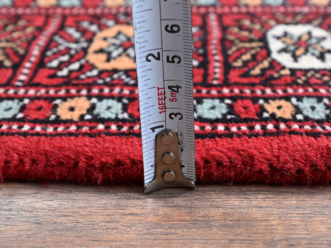 2'6" x 8'0" New Hand Knotted Red Wool Runner Oriental Rug - MOA1021304