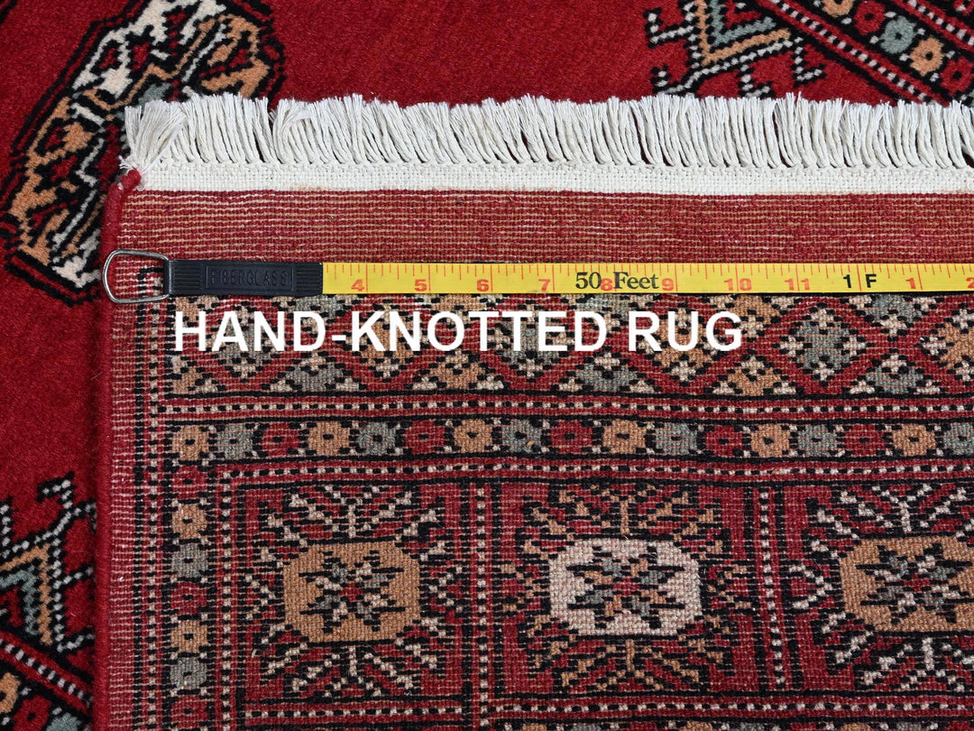 2'6" x 8'0" New Hand Knotted Red Wool Runner Oriental Rug - MOA1021304