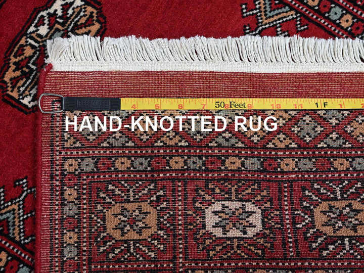 2'6" x 8'0" New Hand Knotted Red Wool Runner Oriental Rug - MOA1021304