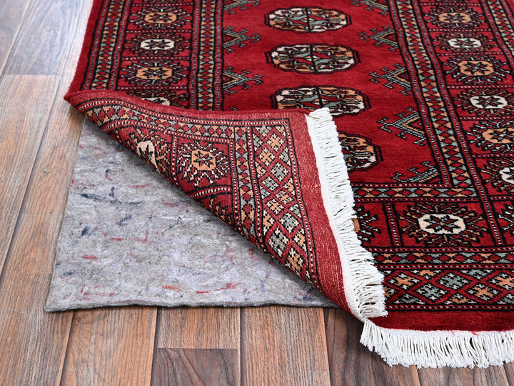 2'6" x 7'11" New Hand Knotted Red Wool Runner Oriental Rug - MOA1021305