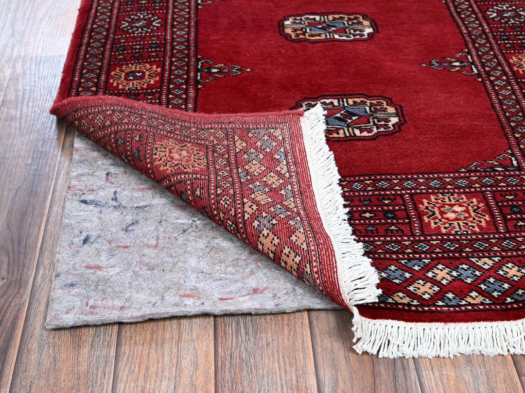 2'7" x 7'10" New Hand Knotted Red Wool Runner Oriental Rug - MOA1021306