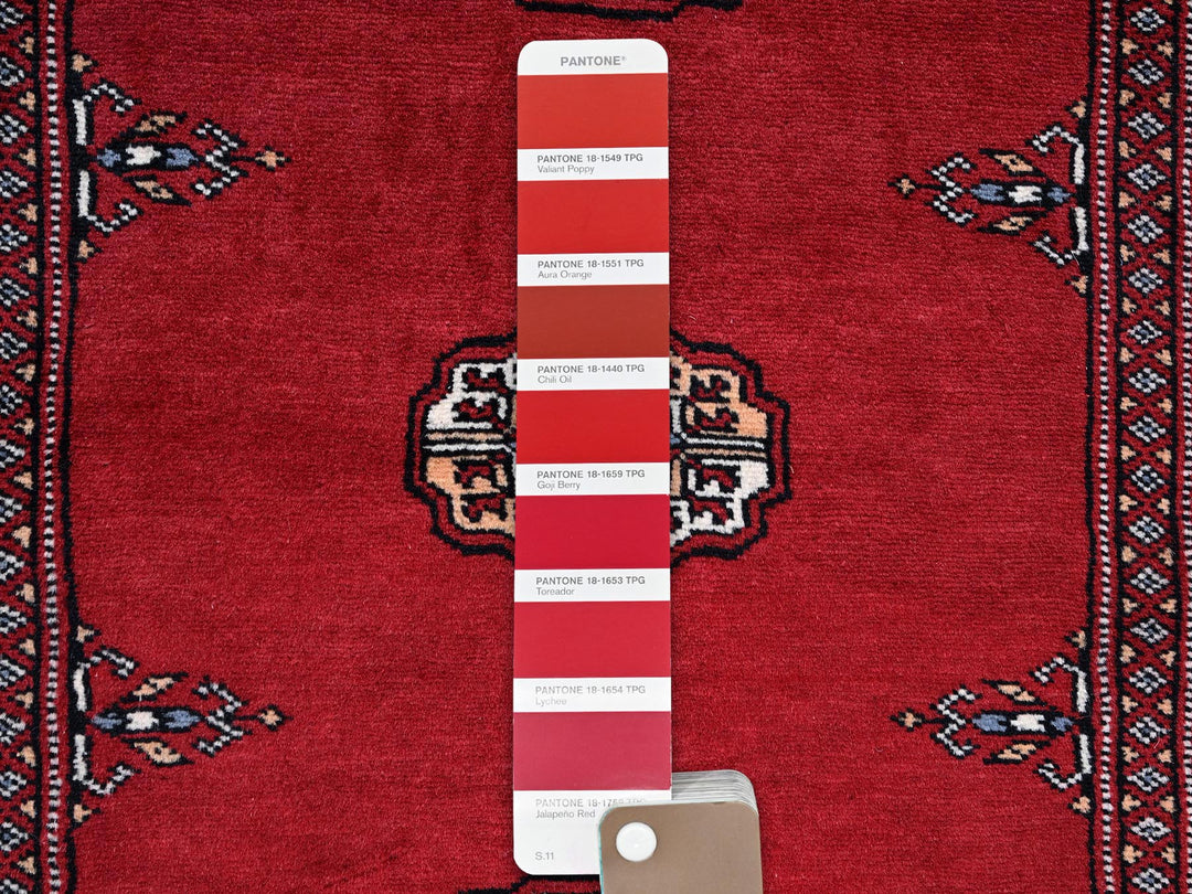 2'7" x 7'10" New Hand Knotted Red Wool Runner Oriental Rug - MOA1021306