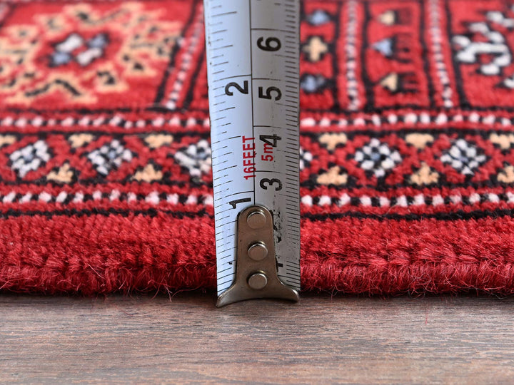 2'7" x 7'10" New Hand Knotted Red Wool Runner Oriental Rug - MOA1021306