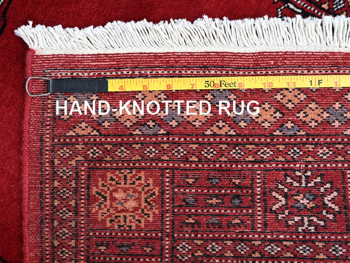2'7" x 7'10" New Hand Knotted Red Wool Runner Oriental Rug - MOA1021306