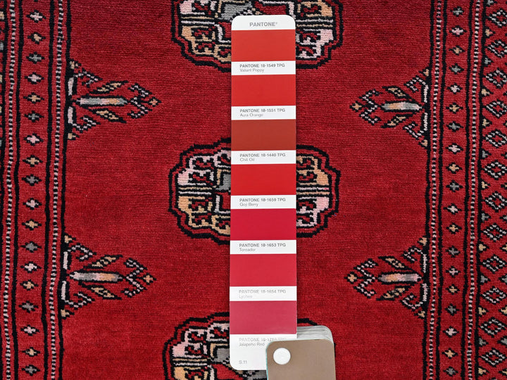 2'1" x 3'0" New Hand Knotted Red Wool Rectangle Oriental Rug - MOA1021318