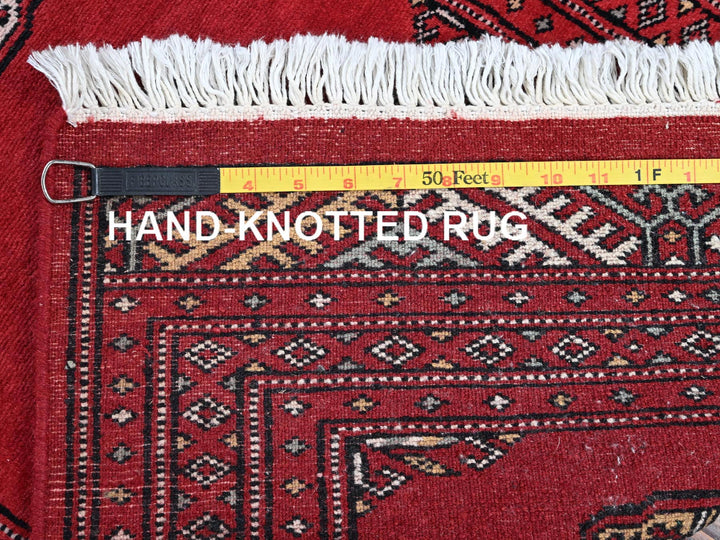 2'1" x 3'0" New Hand Knotted Red Wool Rectangle Oriental Rug - MOA1021318