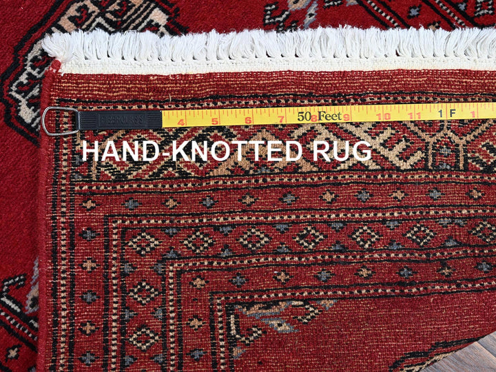 2'1" x 3'3" New Hand Knotted Red Wool Rectangle Oriental Rug - MOA1021319
