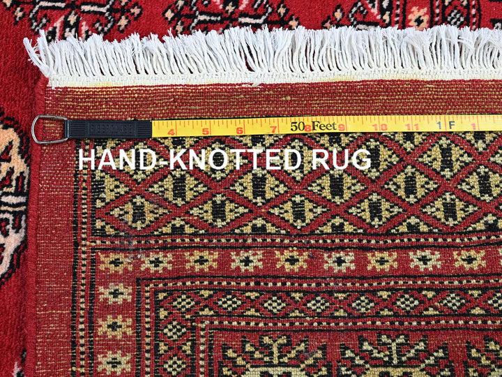 5'1" x 8'1" New Hand Knotted Red Wool Rectangle Oriental Rug - MOA1021322