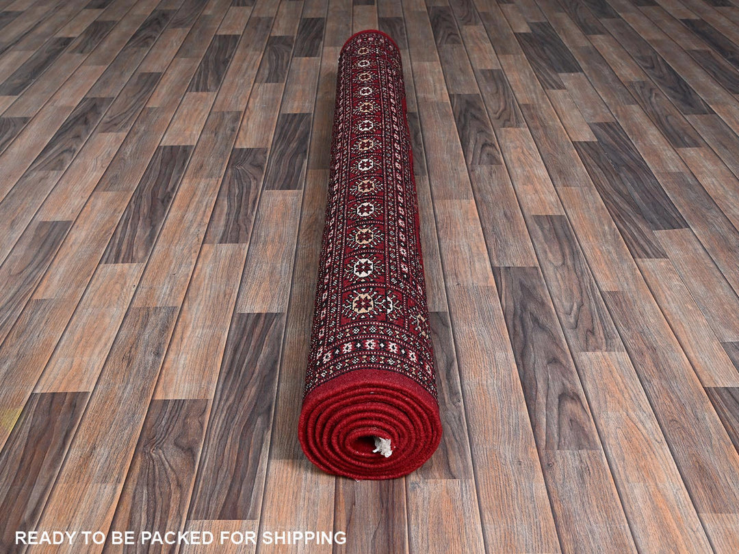 5'2" x 8'0" New Hand Knotted Red Wool Rectangle Oriental Rug - MOA1021324