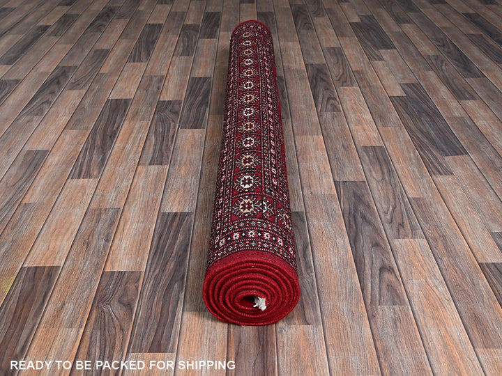 5'2" x 8'0" New Hand Knotted Red Wool Rectangle Oriental Rug - MOA1021324