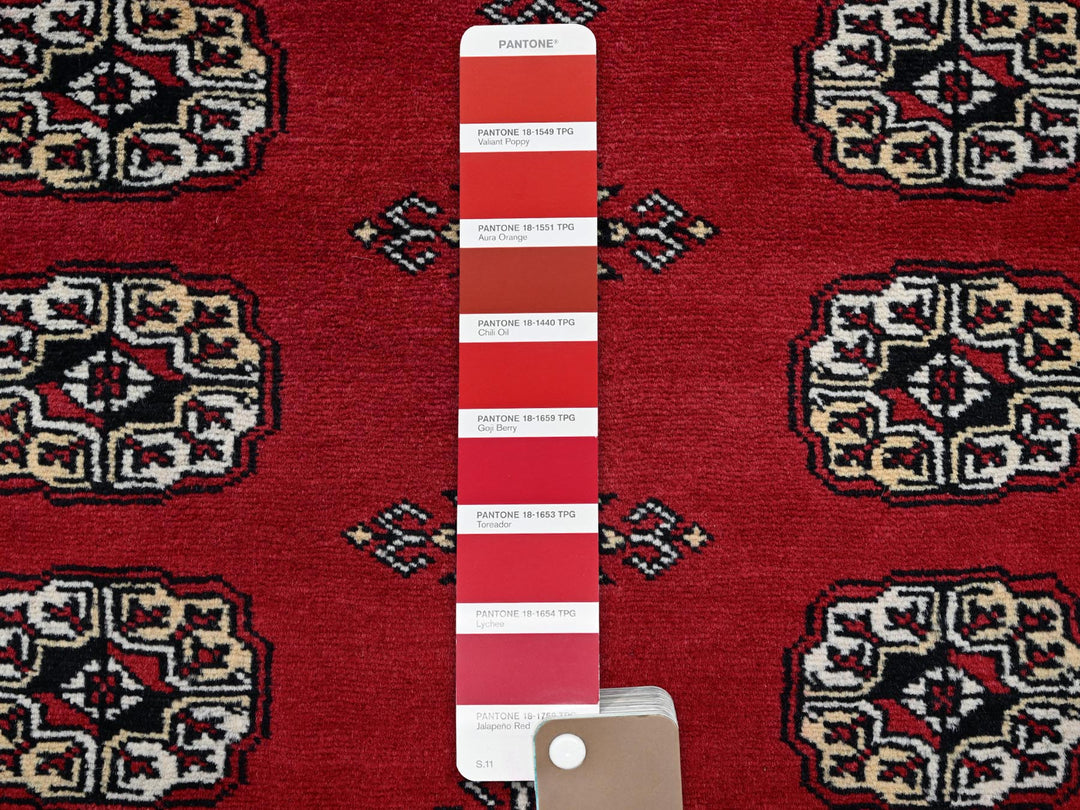 9'2" x 12'4" New Hand Knotted Red Wool Rectangle Oriental Rug - MOA1021326
