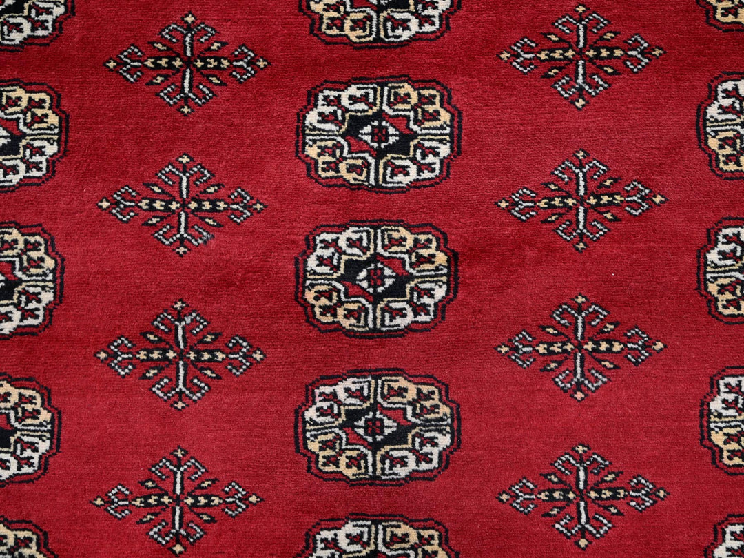 9'2" x 12'4" New Hand Knotted Red Wool Rectangle Oriental Rug - MOA1021326