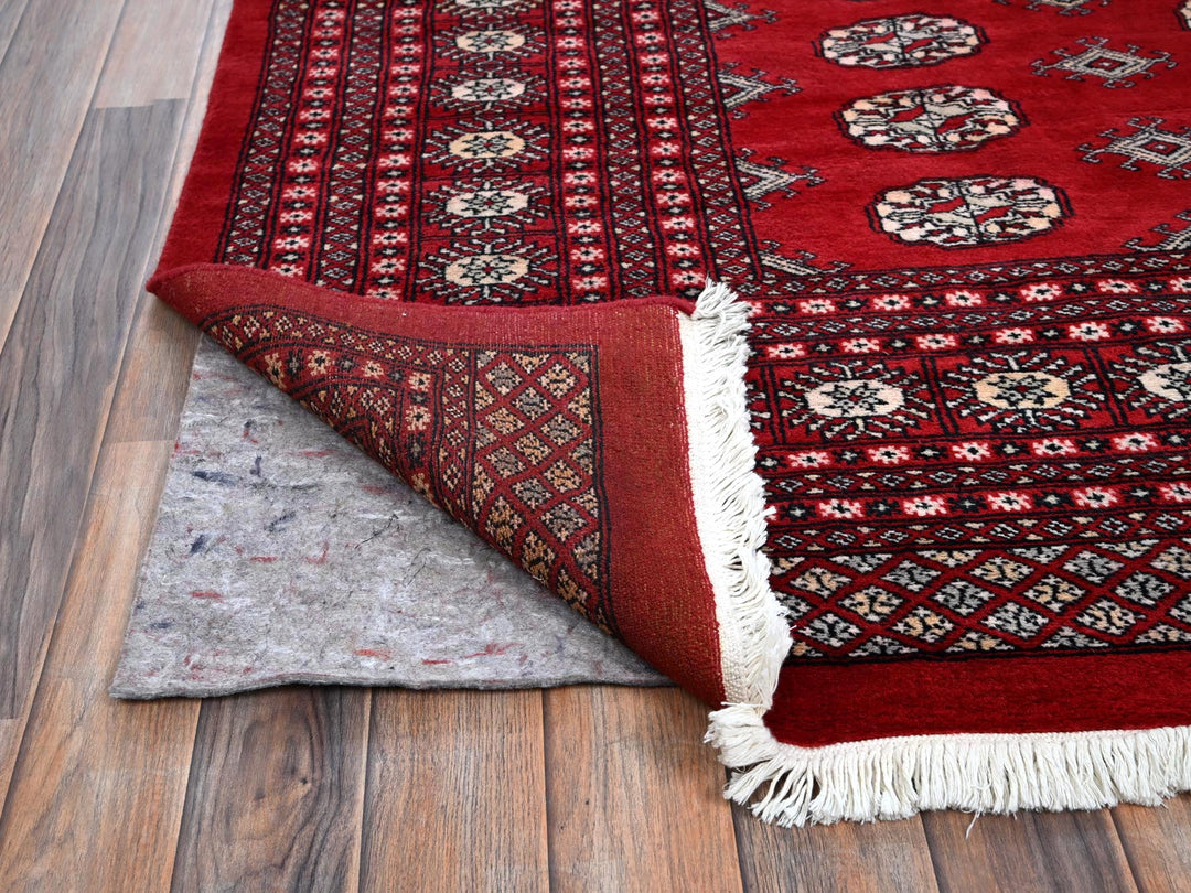 9'4" x 12'0" New Hand Knotted Red Wool Rectangle Oriental Rug - MOA1021327