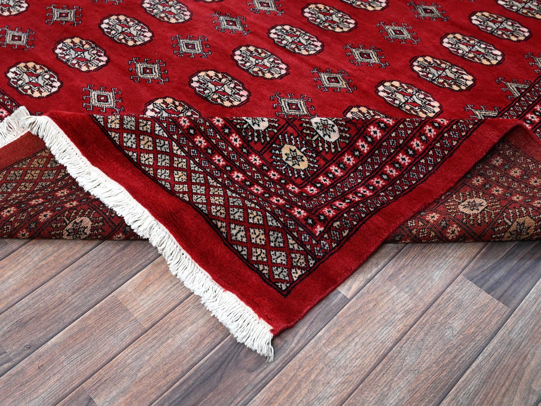 9'4" x 12'0" New Hand Knotted Red Wool Rectangle Oriental Rug - MOA1021327
