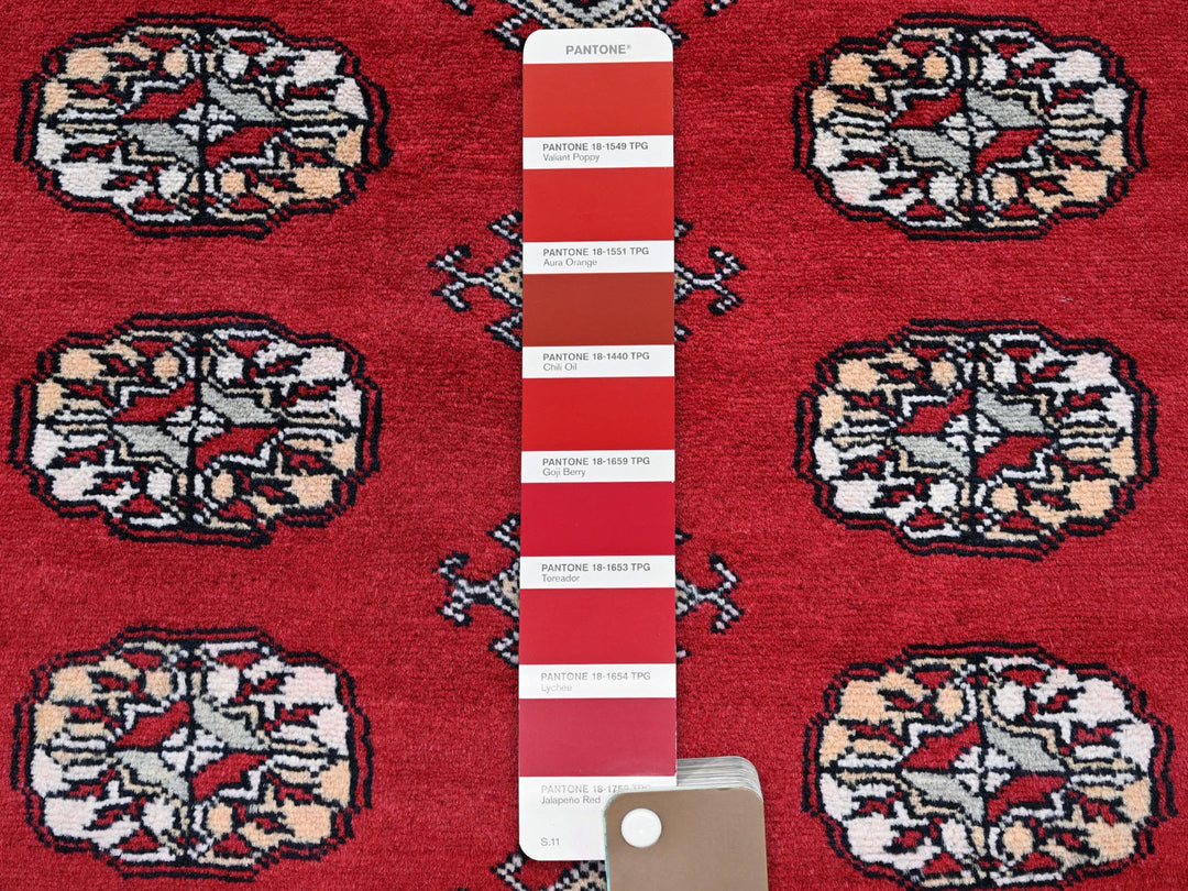 9'4" x 12'0" New Hand Knotted Red Wool Rectangle Oriental Rug - MOA1021327