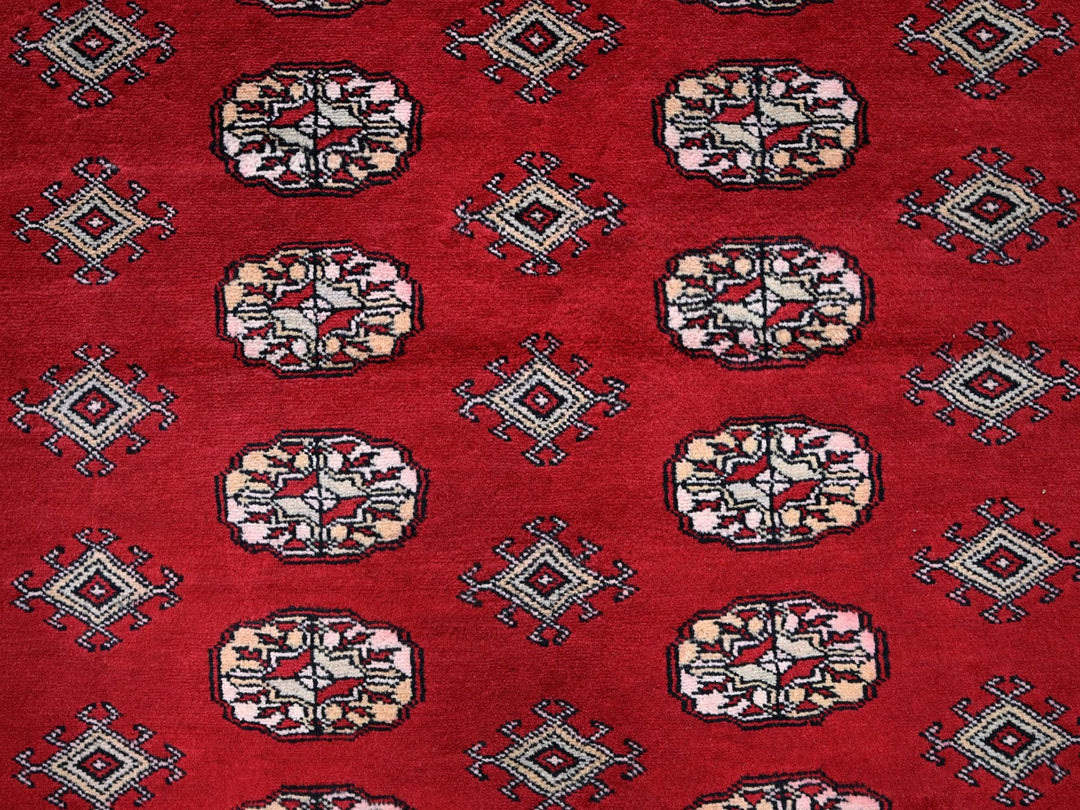 9'4" x 12'0" New Hand Knotted Red Wool Rectangle Oriental Rug - MOA1021327