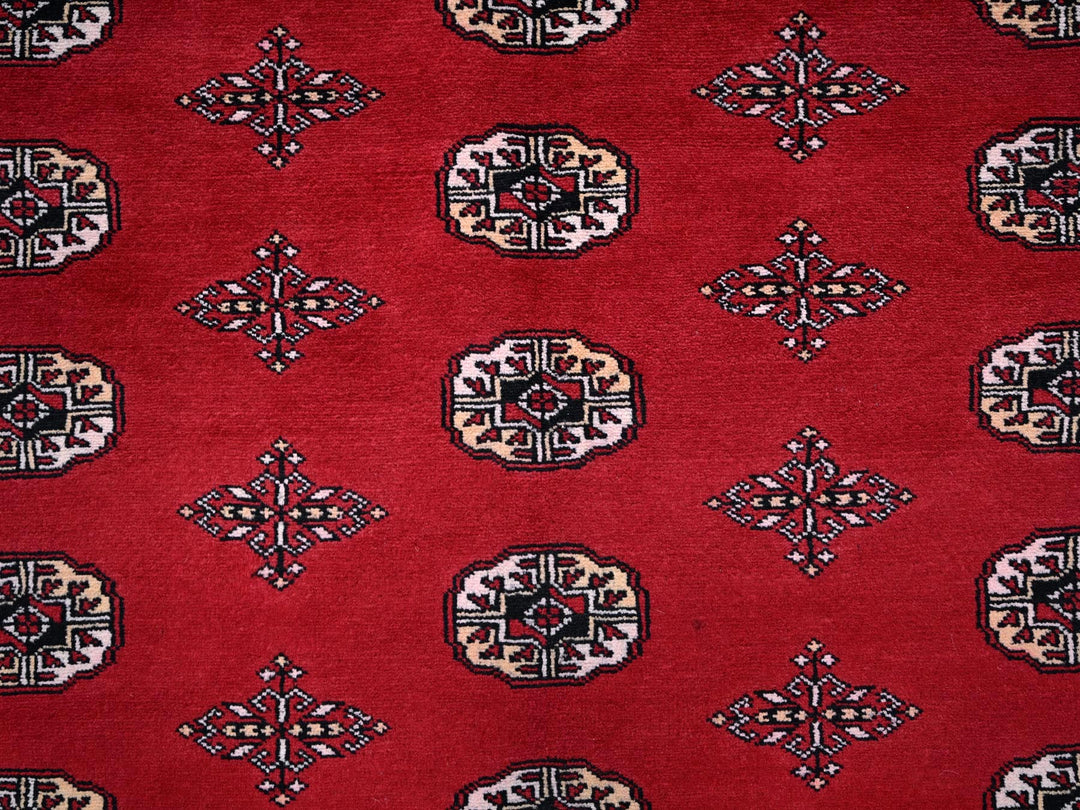 9'0" x 12'6" New Hand Knotted Red Wool Rectangle Oriental Rug - MOA1021328