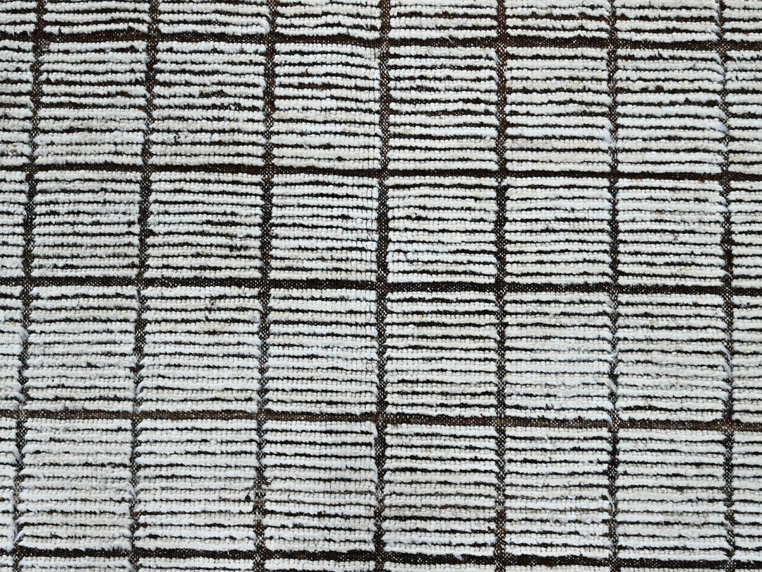 9'6" x 11'8" New Hand Knotted Ivory Wool Rectangle Oriental Rug - MOA1021340