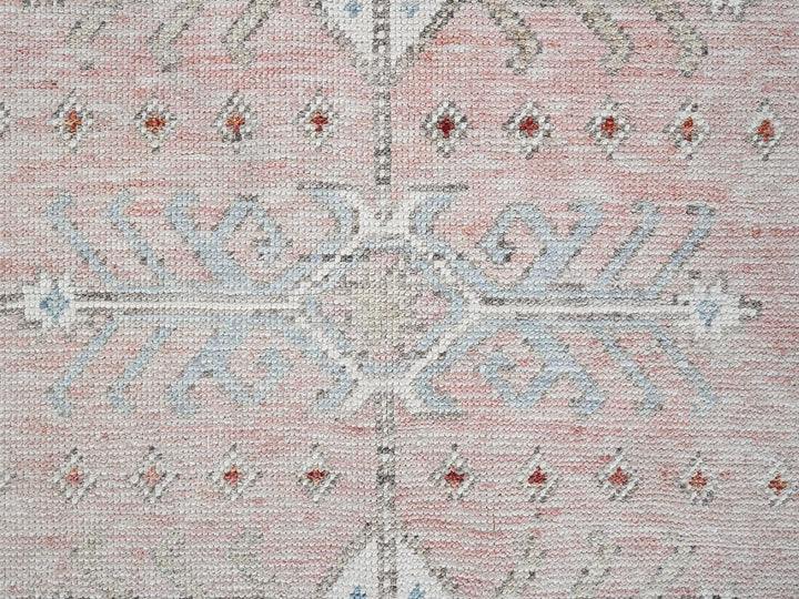 4'6" x 6'9" New Hand Knotted Pink Wool Rectangle Oriental Rug - MOA1021419