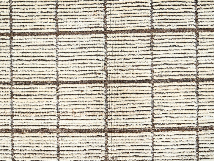 13'3" x 19'7" New Hand Knotted Ivory Wool Rectangle Oriental Rug - MOA1021434