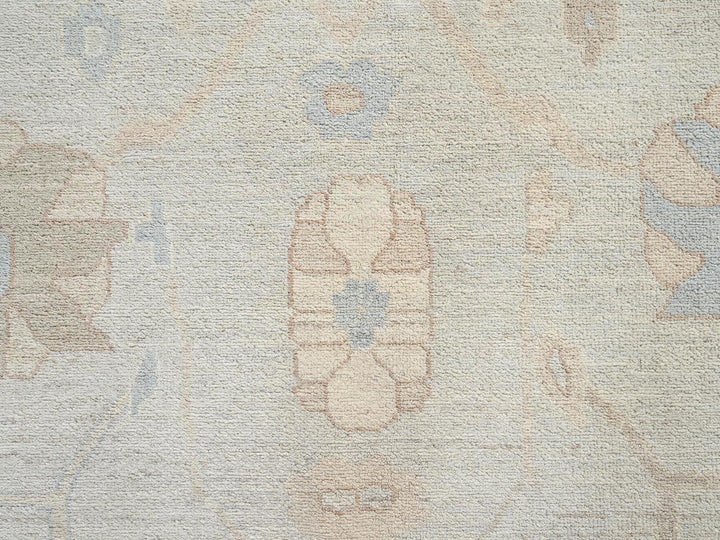 8'3" x 9'8" New Hand Knotted Grey Wool Rectangle Oriental Rug - MOA1021497