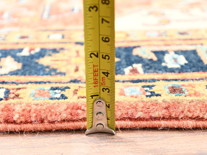 2'11" x 4'11" New Hand Knotted Orange Wool Rectangle Oriental Rug - MOA1021504