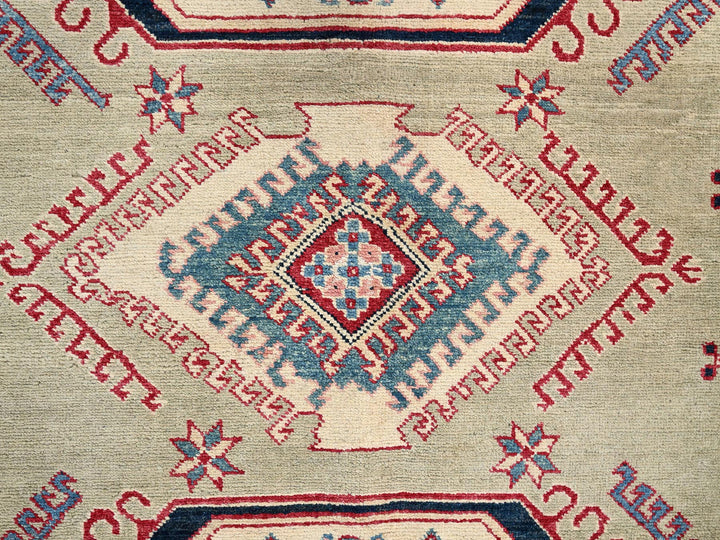 7'11" x 9'7" New Hand Knotted Green Wool Rectangle Oriental Rug - MOA1021512