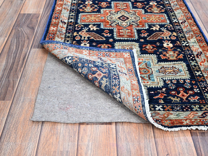 2'0" x 5'10" New Hand Knotted Blue Wool Runner Oriental Rug - MOA102151
