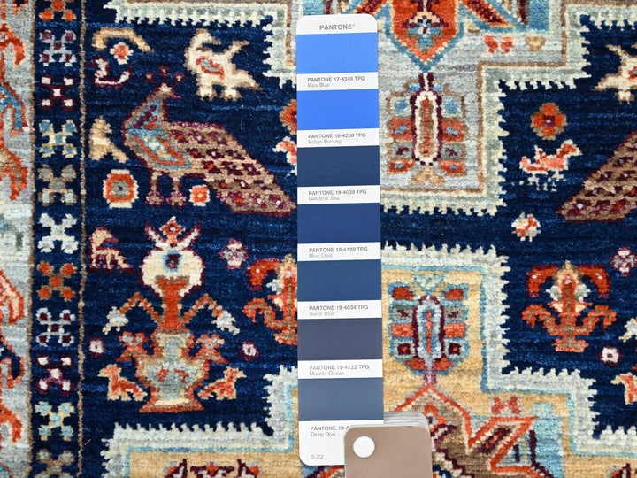 2'0" x 5'10" New Hand Knotted Blue Wool Runner Oriental Rug - MOA102151