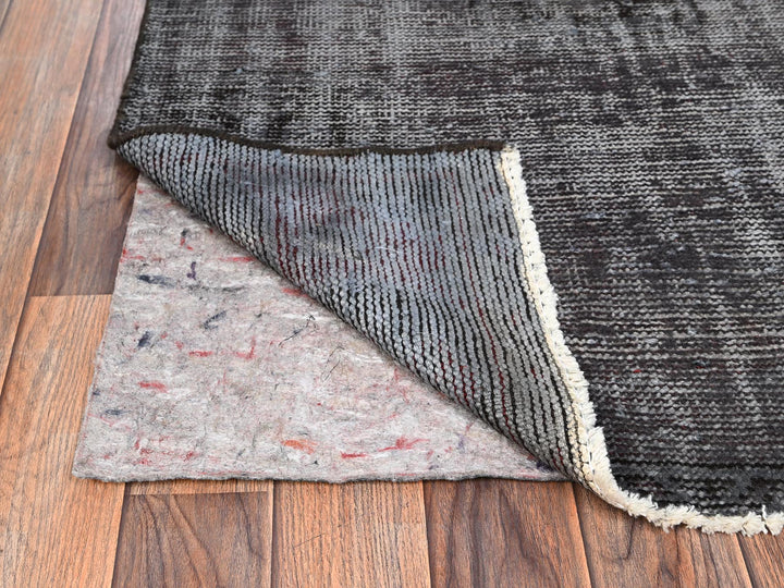 2'10" x 5'7" Vintage Hand Knotted Overdyed Wool Rectangle Oriental Rug - MOA1021538