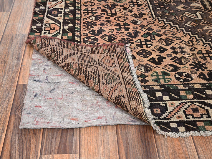 4'11" x 6'4" Vintage Hand Knotted Pink Wool Rectangle Oriental Rug - MOA1021571